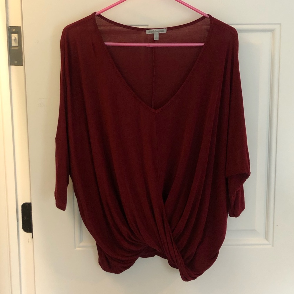Charlotte Russe red blouse size S